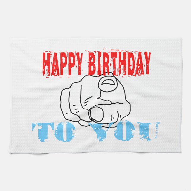 Linge De Cuisine Joyeux Anniversaire Pour Vous (Horizontal)