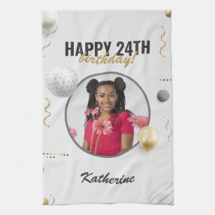 Linge De Cuisine Joyeux Anniversaire simple personnalisé cadeau pho