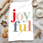 Linge De Cuisine Joyeux cadeau de Noël coloré moderne<br><div class="desc">Joyeux cadeau de Noël coloré moderne</div>