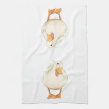 Joyeux canard, mignon animal, Art original, aquare