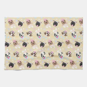 Linge De Cuisine Joyeux Chiens de Pâques American Pit Bull Terrier