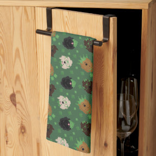 Linge De Cuisine Joyeux Chiens Goldendoodle Jour de la Saint Patric