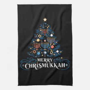 Linge De Cuisine Joyeux Chrismukkah Fête juive Hanukkah