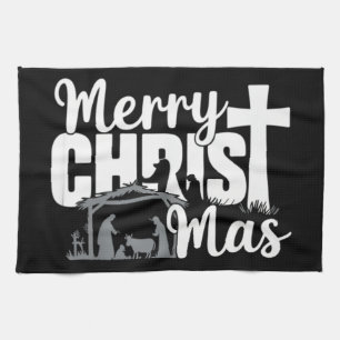 Linge De Cuisine Joyeux Christ Mas chrétien Noël Jésus Famille