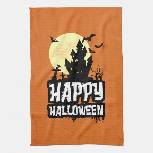 Linge De Cuisine Joyeux Halloween (Vertical)