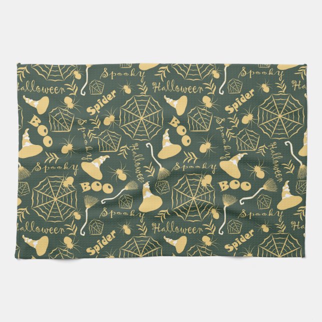Linge De Cuisine Joyeux Halloween (Horizontal)