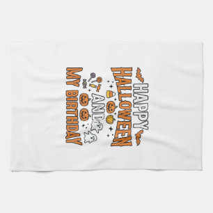 Linge De Cuisine Joyeux Halloween et mon anniversaire design vintag