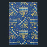 Linge De Cuisine Joyeux Hanoukka Jewish Star Menorah Blue Kitchen T<br><div class="desc">Joyeux Hanoukka,  Menorah,  étoile juive,  serviette de cuisine bleue.</div>