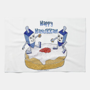 Linge De Cuisine Joyeux Hanukkah Toupie de Hanukkah Beignet