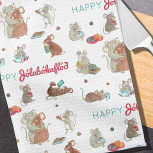 Linge De Cuisine Joyeux Jolabokaflod Mouse Famille Vacances