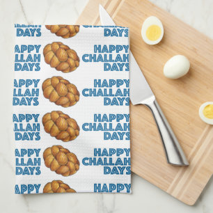 Linge De Cuisine Joyeux Jours de Challah Chanukah Hanoukka Pain Pai