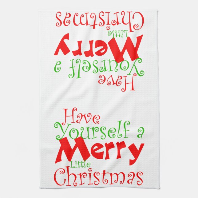 Linge De Cuisine Joyeux Noël (Vertical)