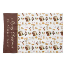 Joyeux Noël aquarelle patisserie de fêtes