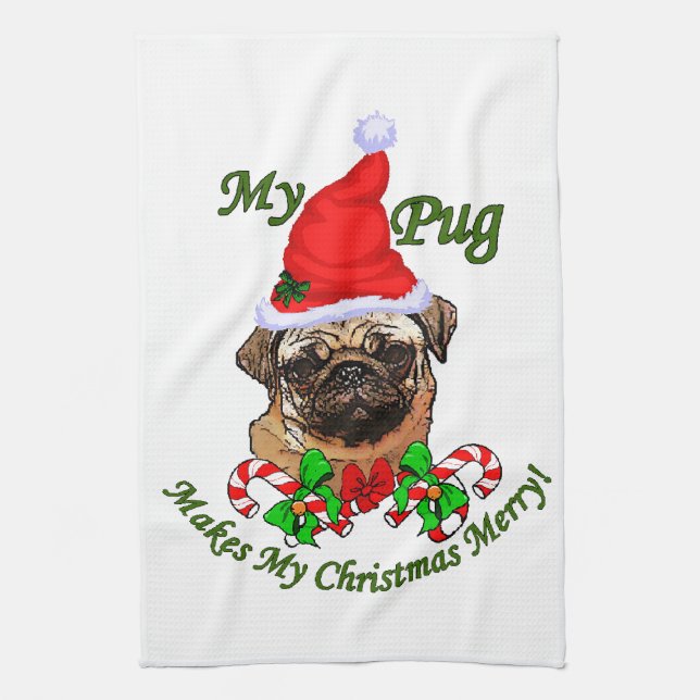 Linge De Cuisine Joyeux Noël carlin (Vertical)