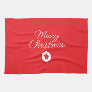 Linge De Cuisine Joyeux Noël classique unique minimaliste simple