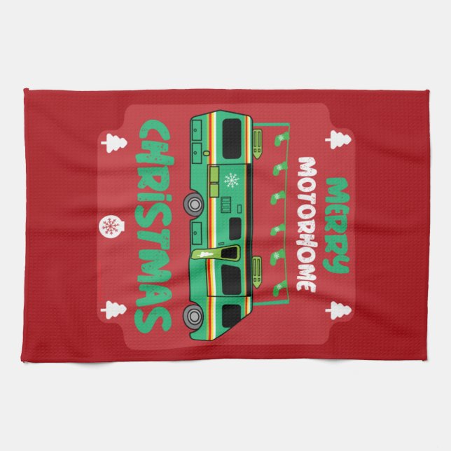 Linge De Cuisine Joyeux Noël de Motorhom RV (Horizontal)