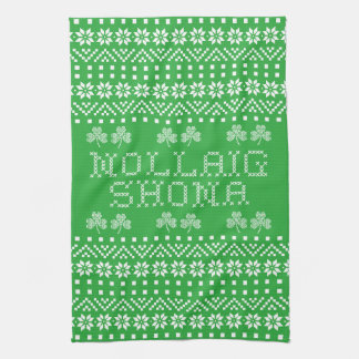 Linge De Cuisine Joyeux Noël en gaélique irlandais