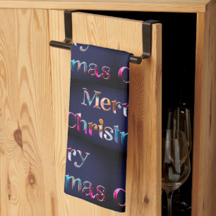 Linge De Cuisine Joyeux Noël Fête Multicolore Moderne Joli