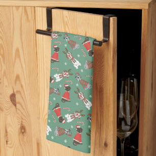 Linge De Cuisine Joyeux Noël Grands Chiens Danois