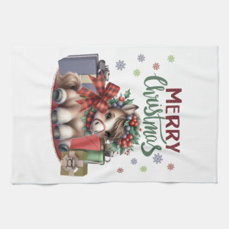 Linge De Cuisine Joyeux Noël Pony
