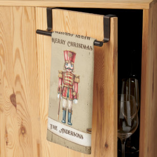 Linge De Cuisine Joyeux Noël Retro Vintage Nutcracker personnalisé