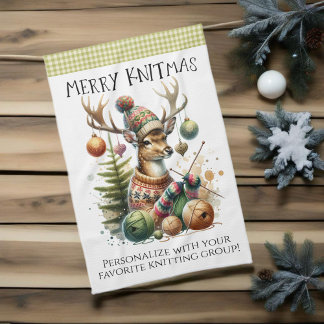 Linge De Cuisine Joyeux Noël Tricot