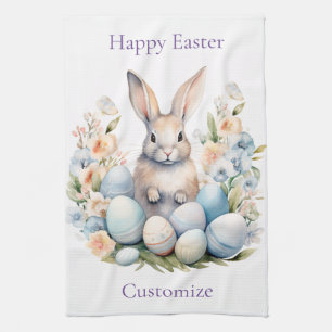 Linge De Cuisine Joyeux Panier lapin de Pâques Thunder_Cove