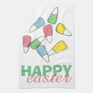 Linge De Cuisine Joyeux Pastel de Pâques Candy Corn Candycorn