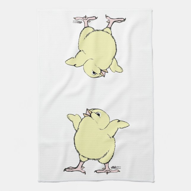 Linge De Cuisine Joyeux poussin (Vertical)