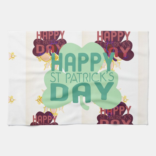 Linge De Cuisine Joyeux Saint Patrick's Day Lovely Art Print (Horizontal)