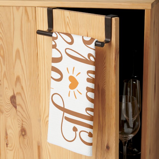 Linge De Cuisine Joyeux Thanksgiving (Pliage en tiers)