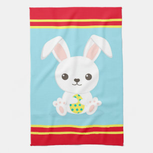 Linge De Cuisine Joyeux vacances de Pâques Bunny Floral tendance Bu