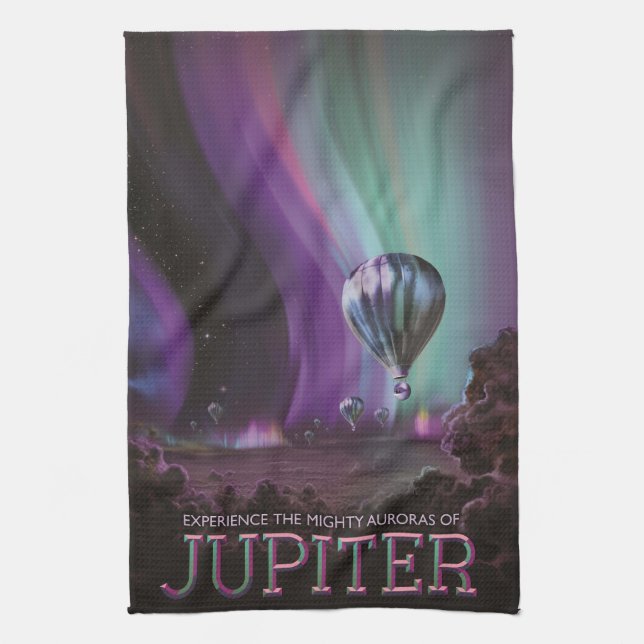 Linge De Cuisine Jupiter Travel by Hot Air Balloon Bighty Aurora (Vertical)