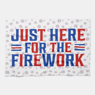 Linge De Cuisine Juste Ici Pour Le Feu D'Artifice Drôle Pour Deux