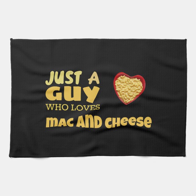 Linge De Cuisine Juste un gars qui aime le mac et le fromage (Horizontal)