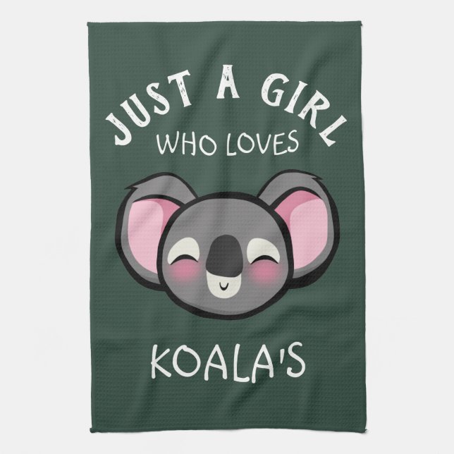 Linge De Cuisine Juste une fille qui aime celle de Koala (Vertical)