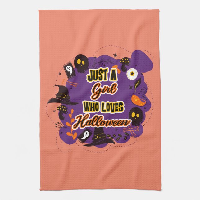 Linge De Cuisine Juste une fille qui aime Halloween (Vertical)