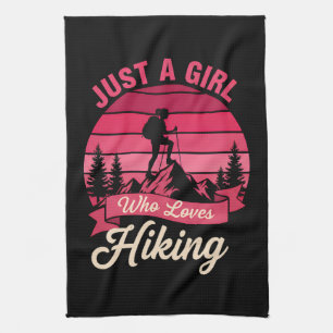 Linge De Cuisine Juste une fille qui aime la randonnée aventure en