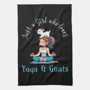 Linge De Cuisine Juste une fille qui aime le Yoga et les chèvres