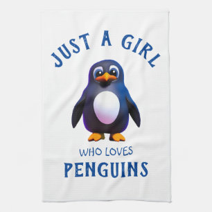 Linge De Cuisine Juste une fille qui aime les pingouins