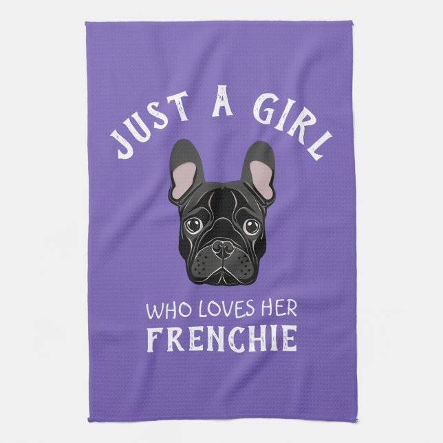 Linge De Cuisine Juste une fille qui aime son Français (Vertical)