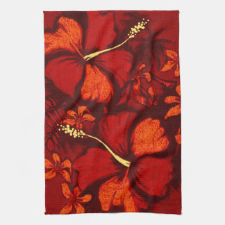 Linge De Cuisine Kahala Hibiscus Hawaiian Tropical Kitchen Towen