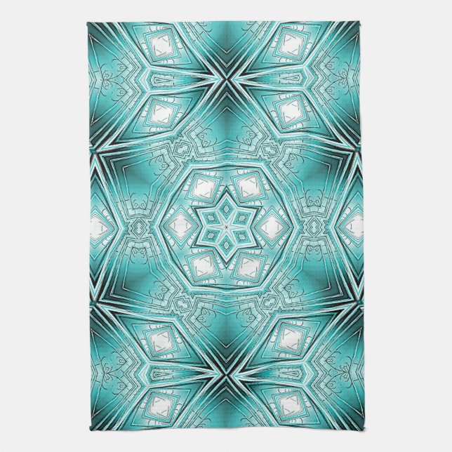 Linge De Cuisine Kaleidoscope arctique (Vertical)