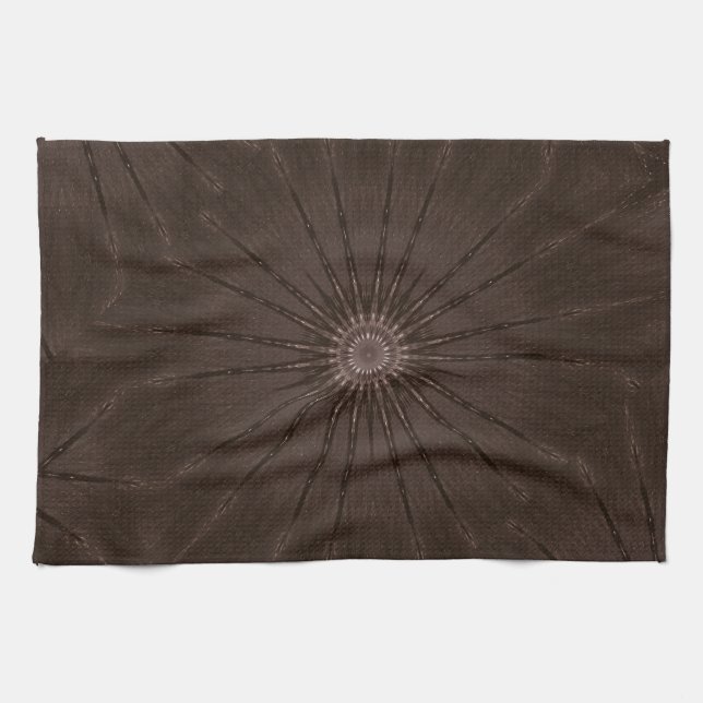 Linge De Cuisine Kaleidoscope Design Rustique Brown (Horizontal)