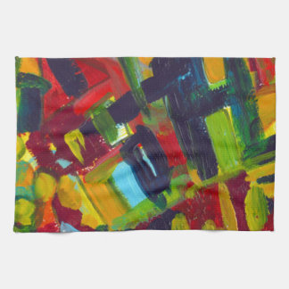 Linge De Cuisine Kandinsky 304 Oeuvre Abstraite colorée