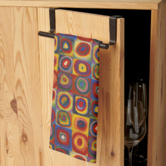 Linge De Cuisine Kandinsky Farbstudie Quadrate Carrés colorés