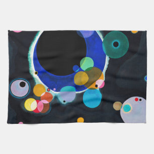 Linge De Cuisine Kandinsky Plusieurs Cercles Artwork