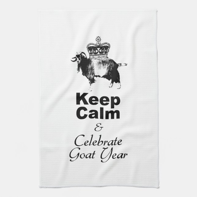 Linge De Cuisine Keep Calm and Celebrate Goat Year 2027 KT (Vertical)