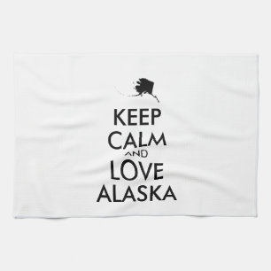 Linge De Cuisine KEEP CALM et LOVE ALASKA