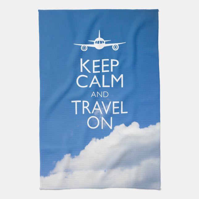 LINGE DE CUISINE KEEP CALM ET TRAVEL (Vertical)
